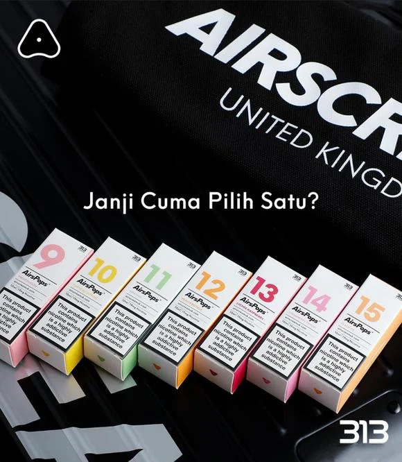 英國Airscram 汽泡 313系列 30ml(4.0%)高端小煙油