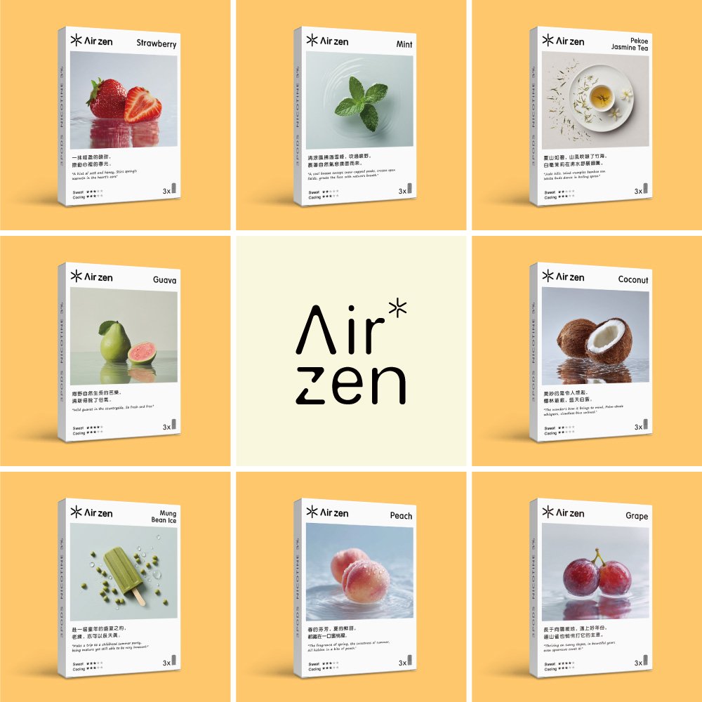 AirZen 艾爾藍一代煙彈 2.5ml*3顆 30種口味電子煙霧化彈