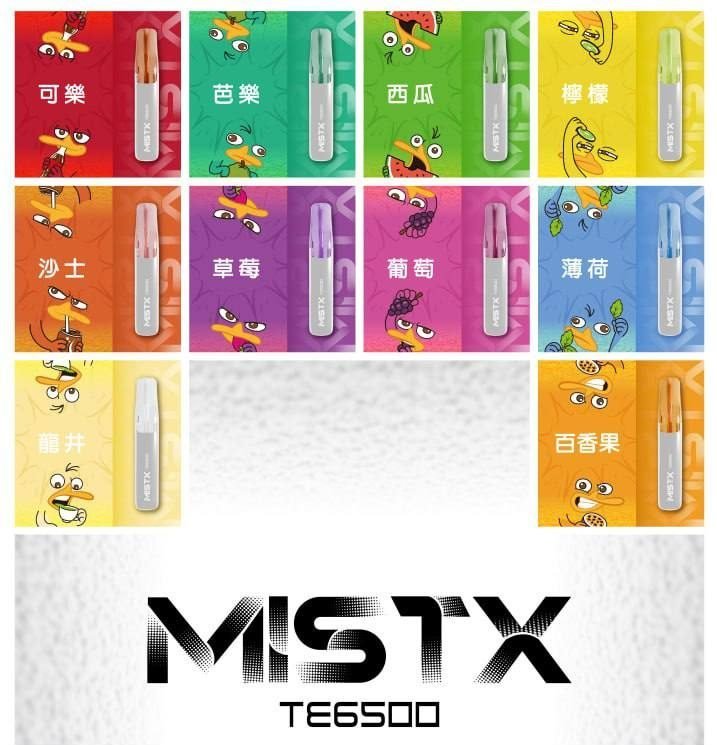 MISTX TE 6500 Puffs「鴨嘴獸」一次性電子煙 抛棄式 年度潮流款