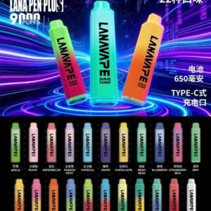 LANA 9000口一次性/抛棄式電子煙 | 可充電 小巧體積