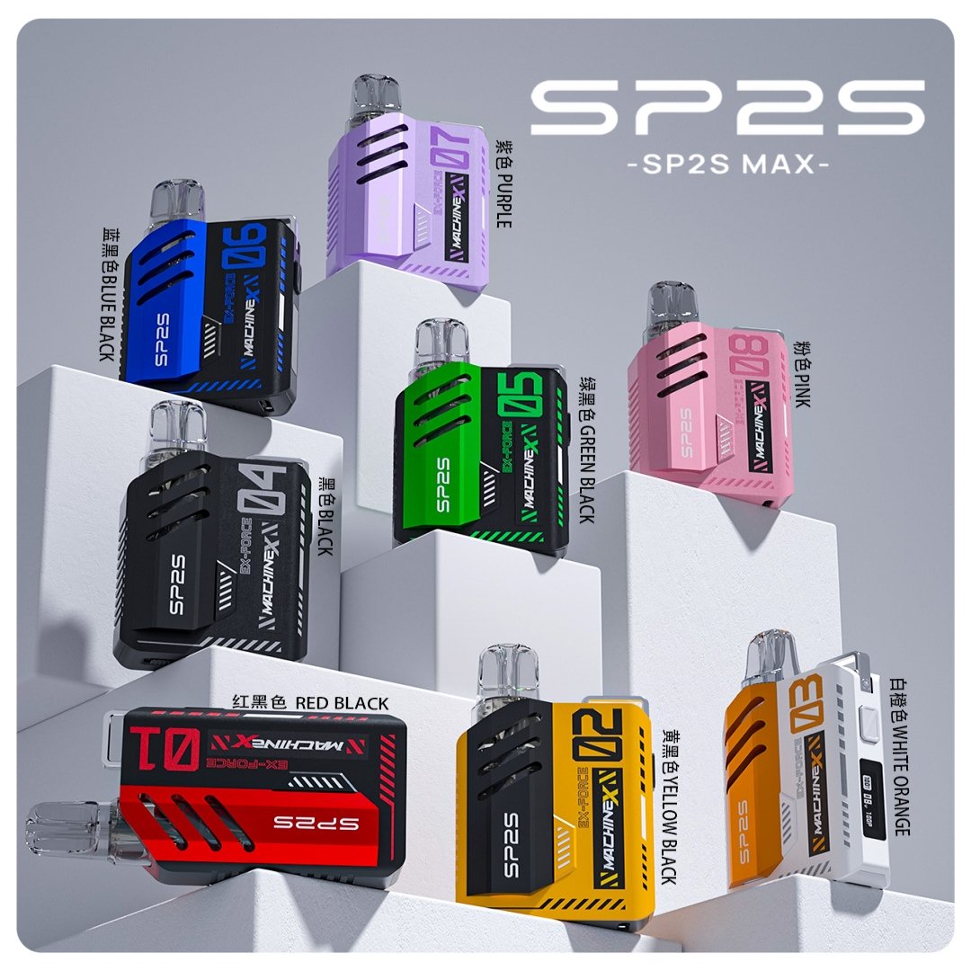 SP2S思博瑞 Machine X 電子煙方塊主機|雙陶瓷線圈+可調功率|可重複注油 Pod 系統