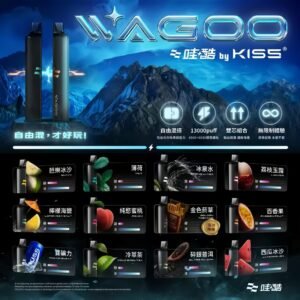 WAGOO &KISS 6500口抛棄式電子煙 自由混搭 磁吸組合
